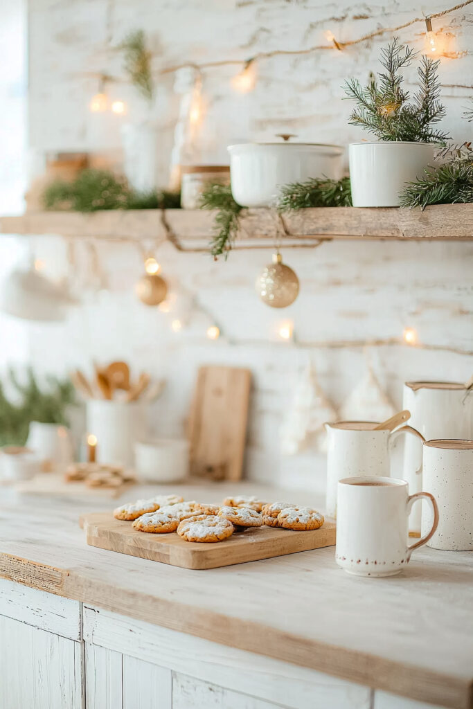 cocina decorada navidad