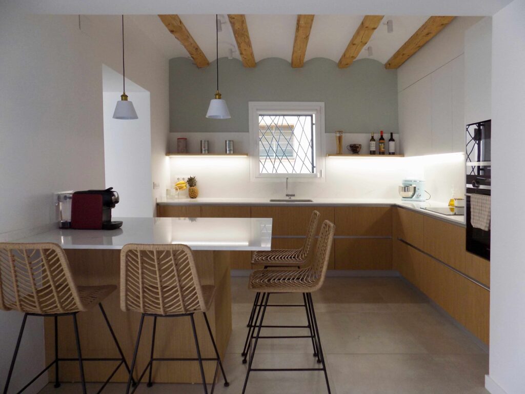 cocina rustica moderna
